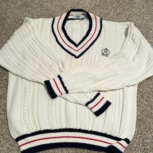 RARE Vintage Lacoste IZOD XL V-Neck Sweater, unisex
